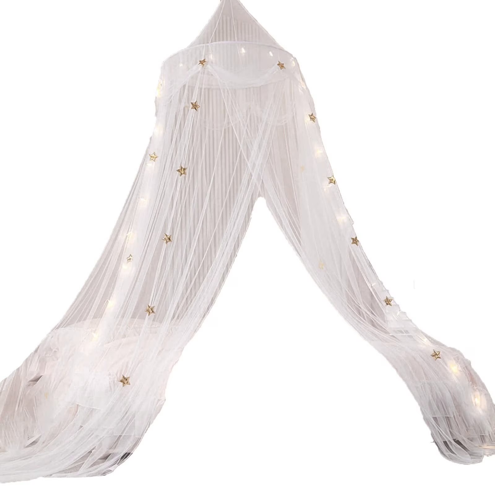 Fiber Optic 'Starry Night' Tulle Reading Canopy