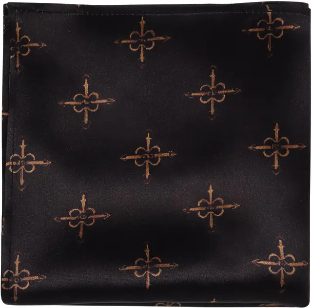 Patterned silk pocket square