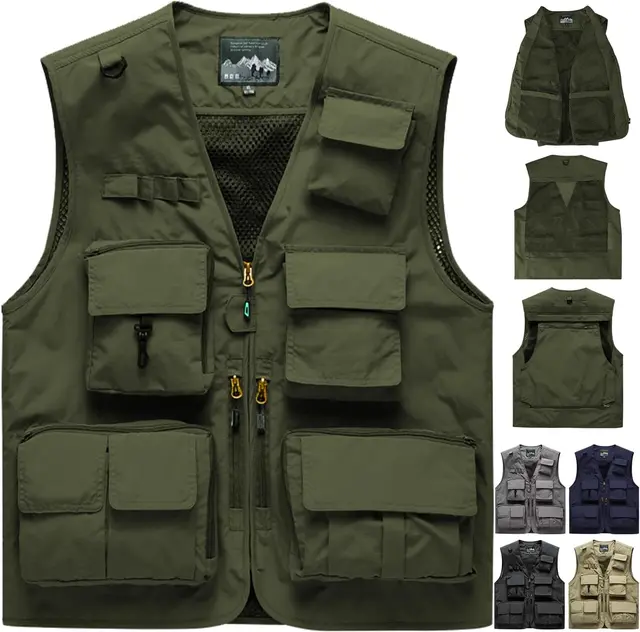 Wearable travel tech vest with hidden pockets
