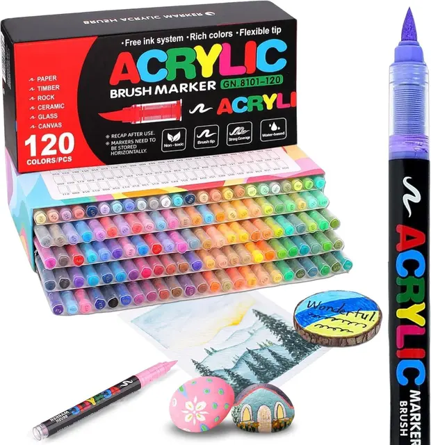Posca acrylic paint marker set