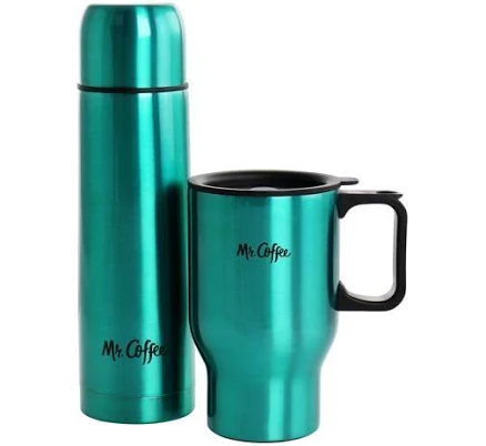 Insulated picnic coffee set for two