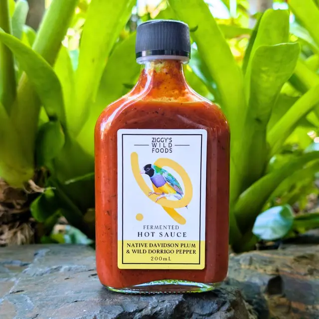 Native Australian hot sauce flight (Davidson plum / pepperberry)
