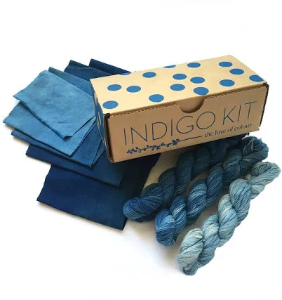 Natural indigo vat dyeing DIY kit