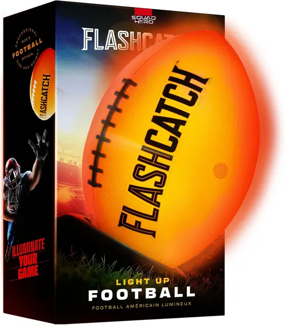 Glow-in-the-dark light-up football
