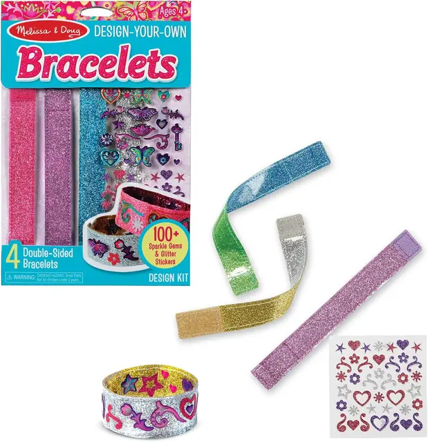 Melissa and Doug design-your-own sparkle bracelet kit