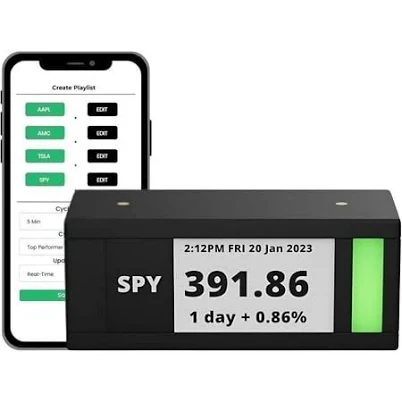 The Desktop E-Ink Stock Ticker