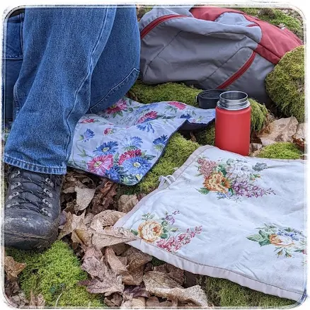 Luxe Quilted Outdoor Seating Mat — Mother's Day gift for a grandmother, shoppable idea