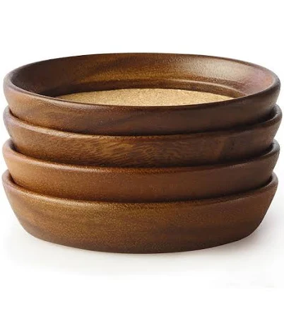 Artisan cork and wood coasters