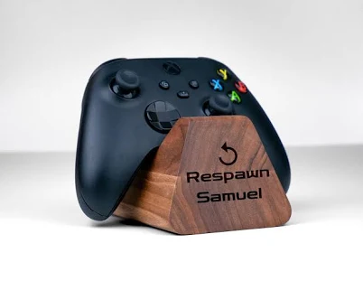 Custom Laser-Cut Gamertag Controller Stand