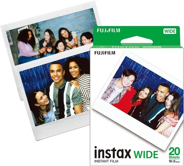 Instant print camera + film twin pack