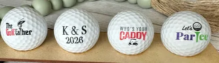 Custom milestone golf balls