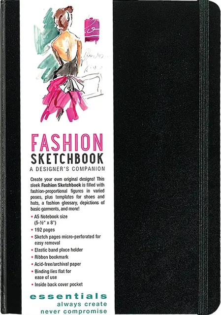 Essentials Fashion Sketchbook with croquis templates