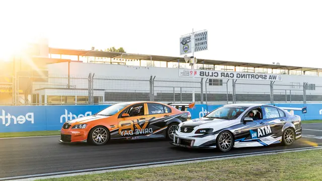 V8 supercar or rally hot-laps track day