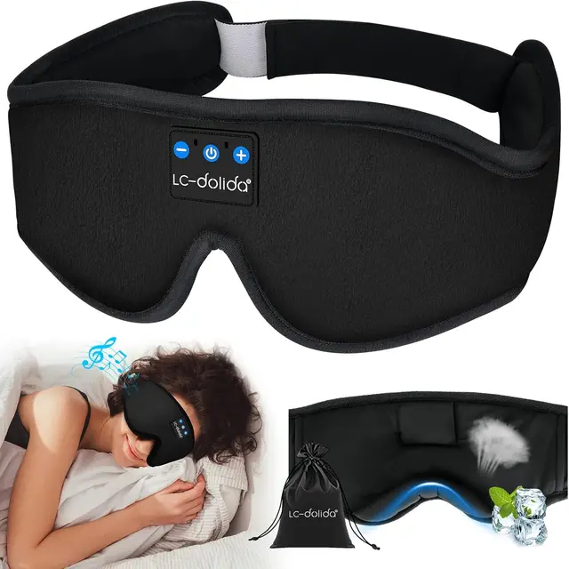 3D contoured blackout sleep mask