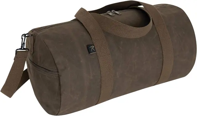 Rothco waxed canvas shoulder duffle bag