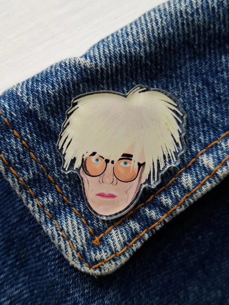Andy Warhol Acrylic Pin Badge