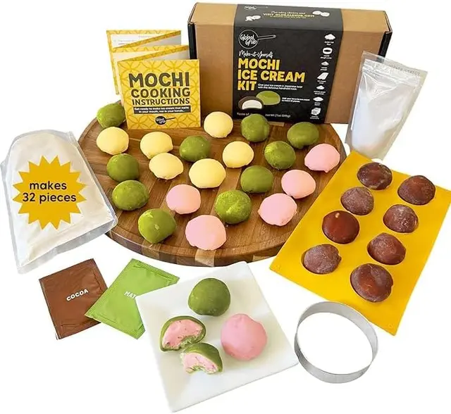 DIY Strawberry Mochi Ice Cream Kit