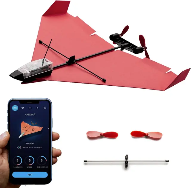 PowerUp smartphone paper plane kit