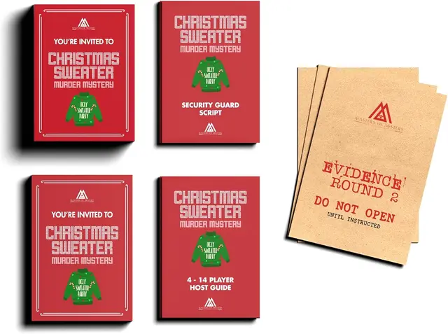 Themed murder-mystery dinner party in a box