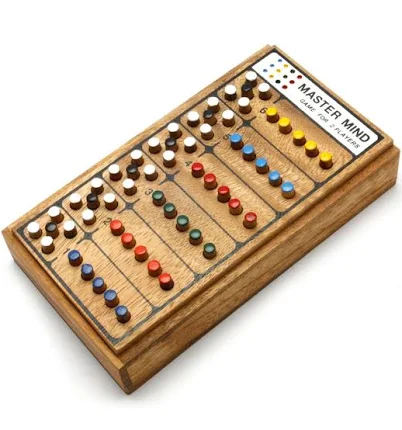 "Master of Logic" Wood-Inlay Board Game
