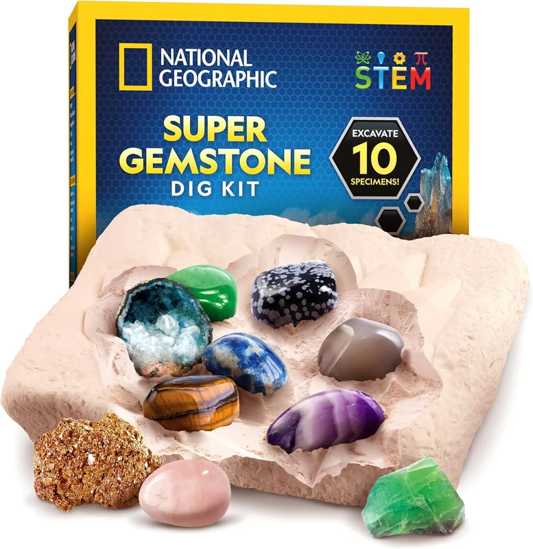 National Geographic gemstone dig kit