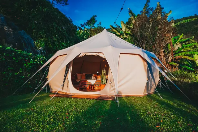 Pop-Up Backyard Glamping Tent