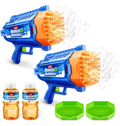 Motorised outdoor bubble blaster