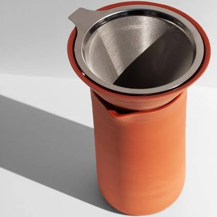Hand-Thrown Terracotta Pour-Over Coffee Set