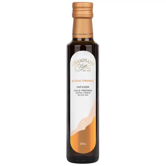 Blood-orange infused cold-pressed olive oil