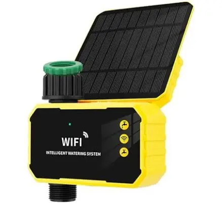 Weather-responsive garden irrigation controller