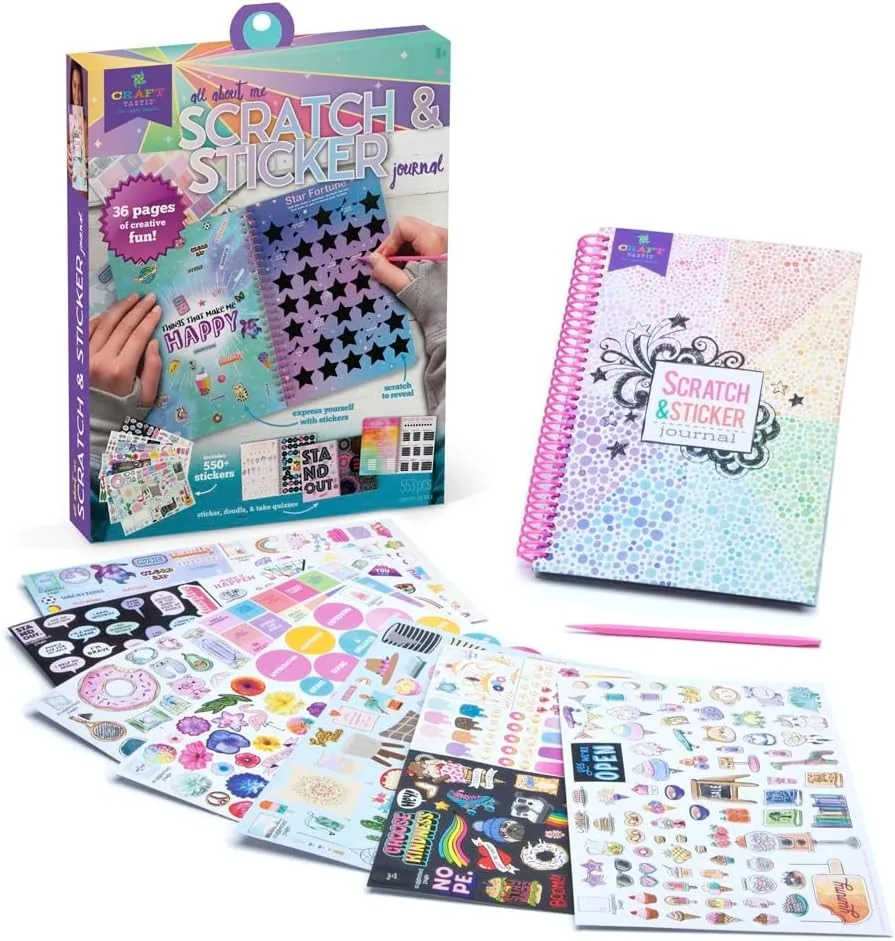 Craft-tastic Scratch & Sticker Interactive Journal