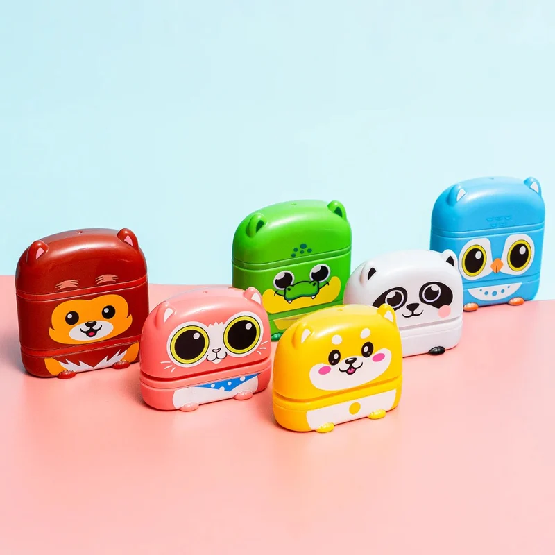 Customised name stamp animal designs