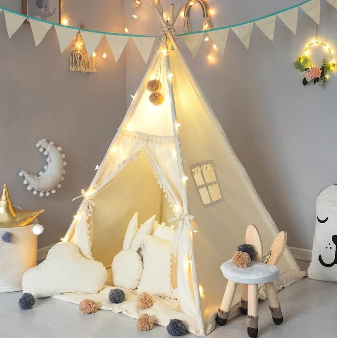 Cotton Canvas Play Teepee