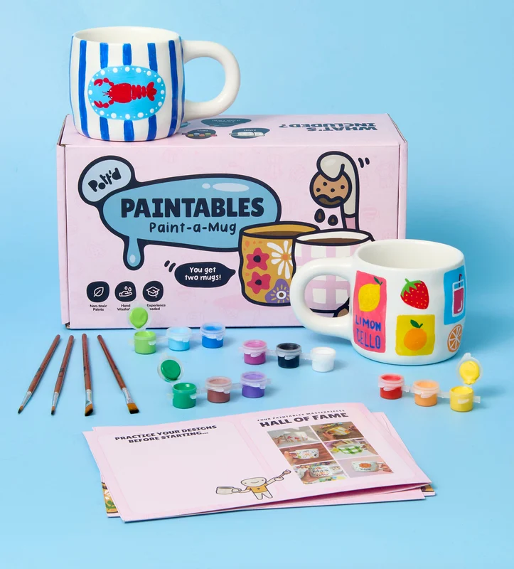 Pott'd Paint-a-Mug kit for two