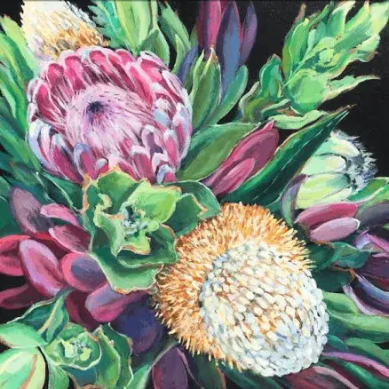 Botanical watercolour class with a local artist