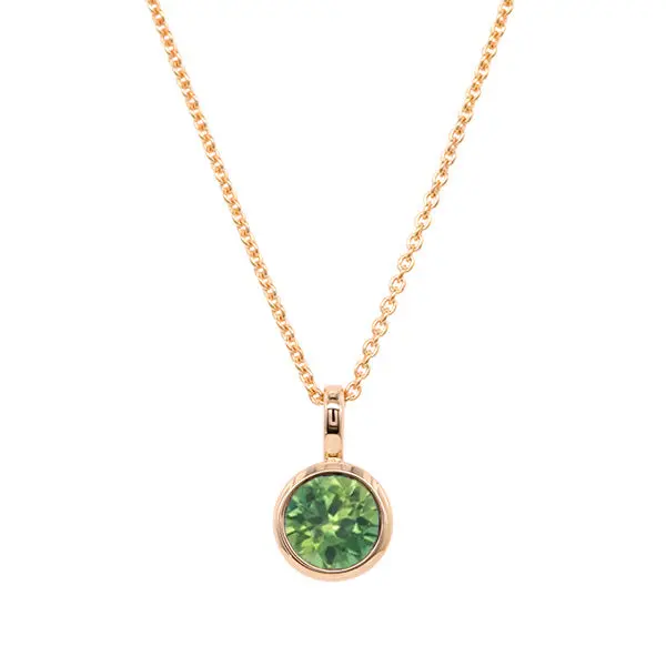 Australian parti sapphire pendant in 9ct yellow gold