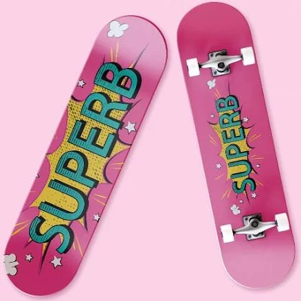 Custom Engraved Maple Wood Skateboard Deck