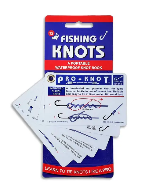 Waterproof fishing knot cards