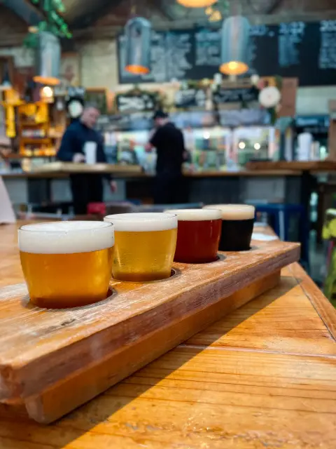 Craft brewery tasting paddle session (local AU brewery, nationally bookable type)
