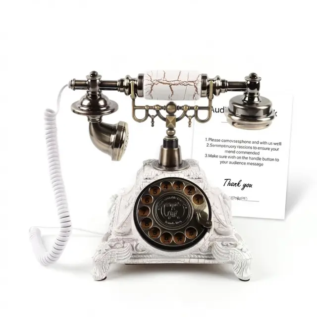 Retro audio guest book phone