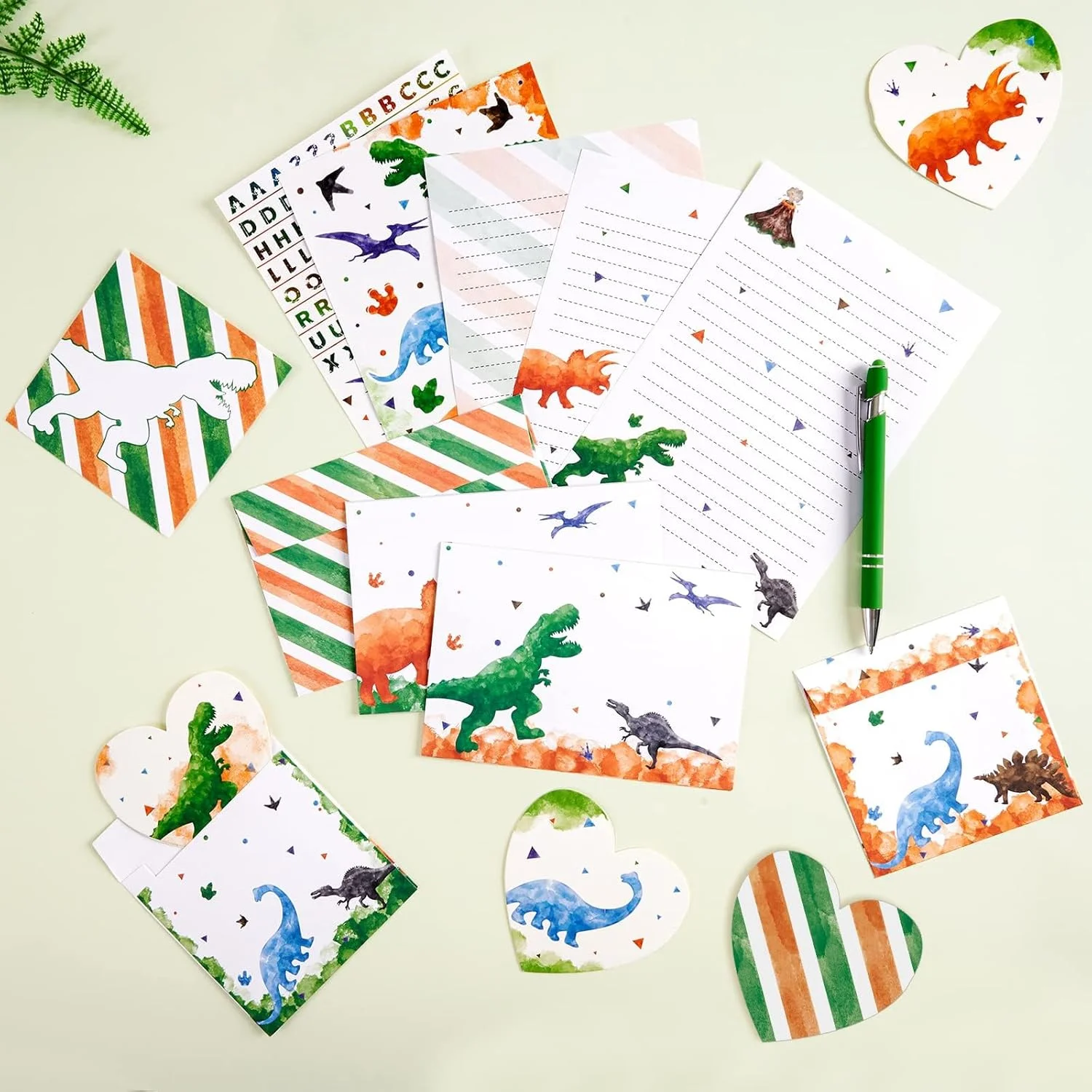 Dinosaur letter writing set