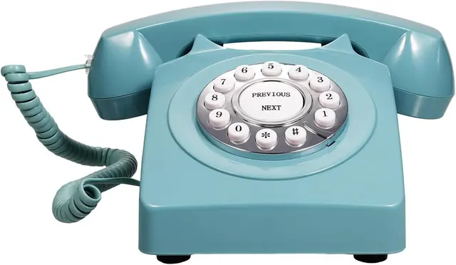 Retro telephone audio guest book for the anniversary party