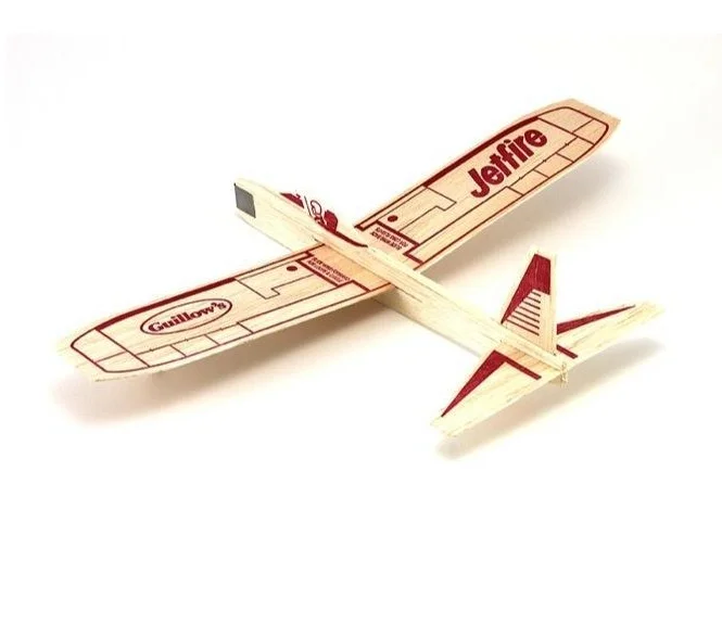 Guillow's Jetfire assembled balsa wood glider