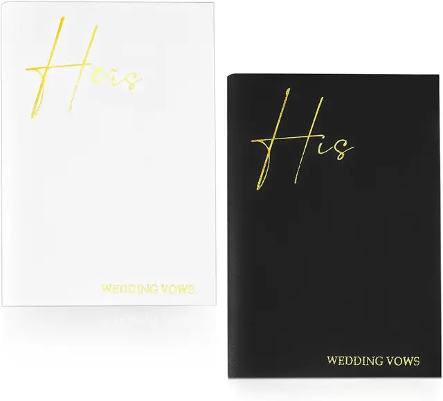 Vow-renewal ceremony stationery and vow booklet set