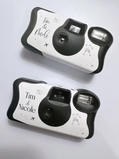 Disposable camera guest table kits for the party