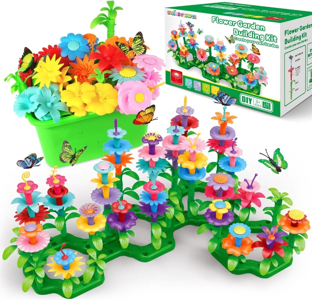 Flower garden STEM building set