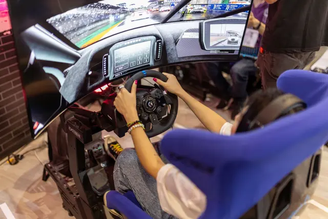 Sim racing simulator session