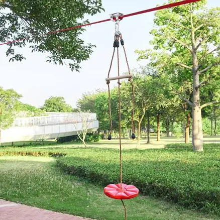 Backyard Adventure Zipline Kit with Stainless Steel Cable