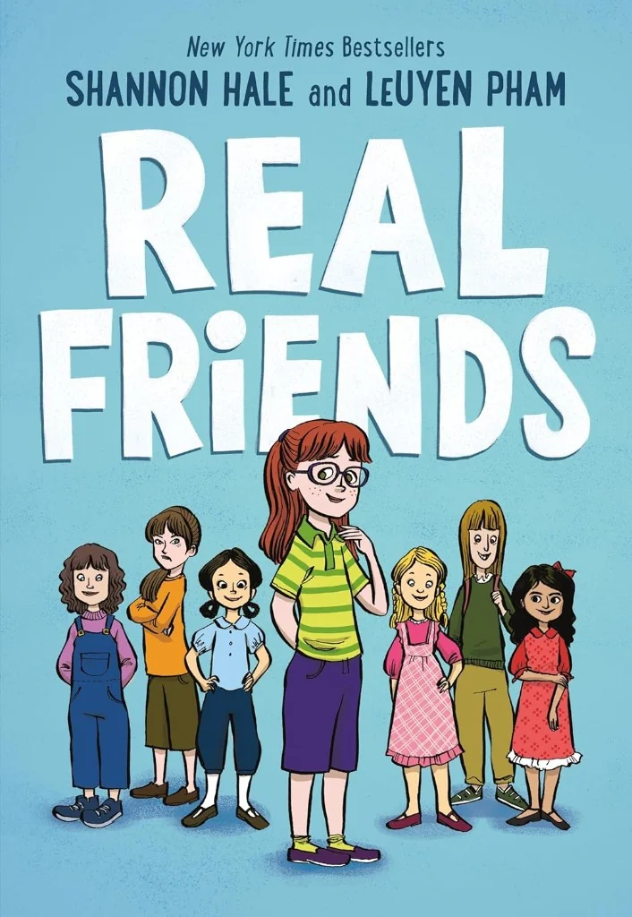 Real Friends graphic novel cover by Shannon Hale and LeUyen Pham