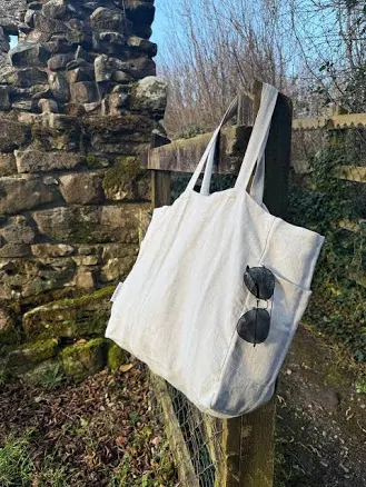 Luxe Linen Market Tote Bag